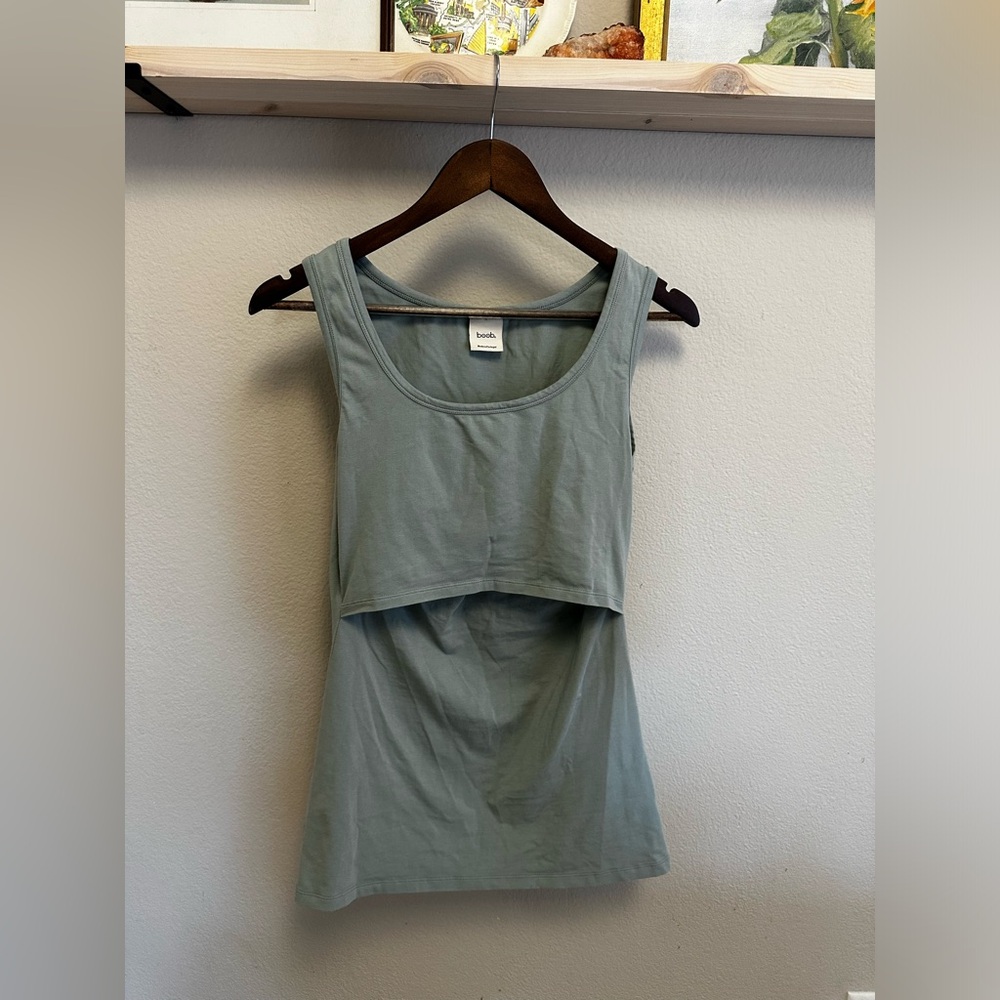 Boob Design breastfeeding/nursing Tank top in light blue.